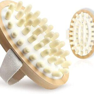 Natural Wooden Massage Body Brush for Cellulite and Improve Lymphatic Blood Circ